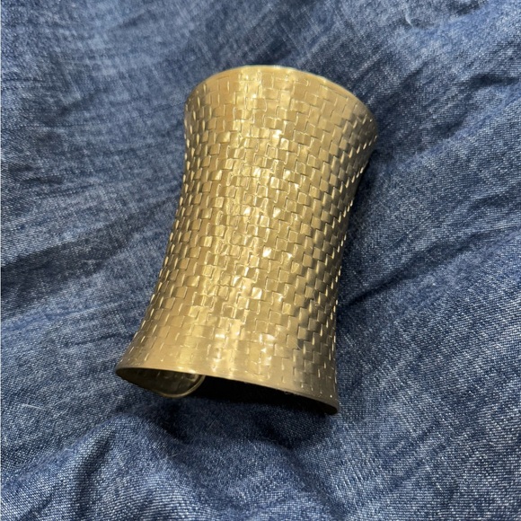 Jewelry - Vintage Gold Textured Cuff Bracelet